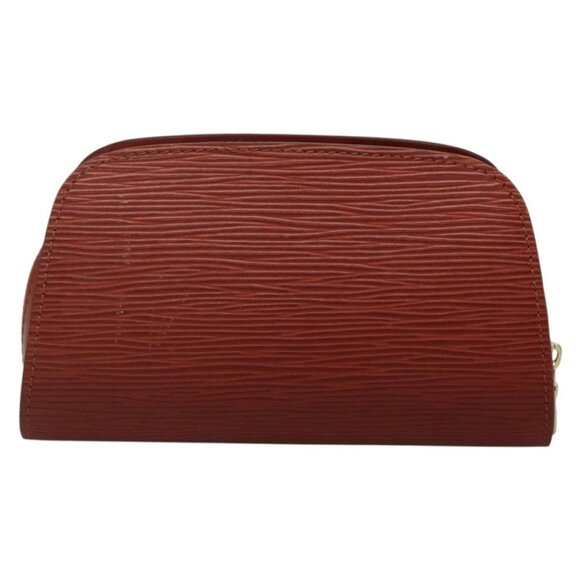 LOUIS VUITTON Epi Dauphine PM Pouch Brown - Picture 1 of 16